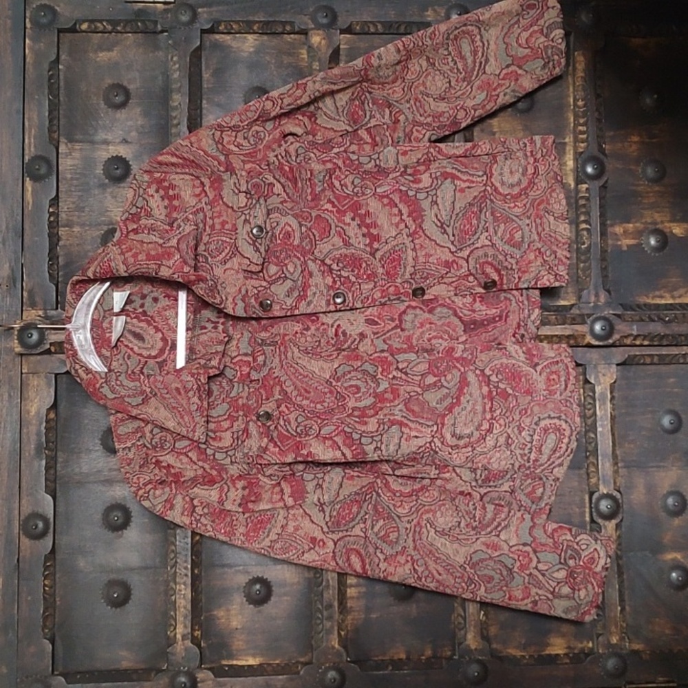 Paisley Brocade Jacket Petite Large Trend Tapestry Rug Fabric